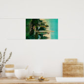 Indische Graven en Totems in de deelstaat Alaska Poster (Keuken)