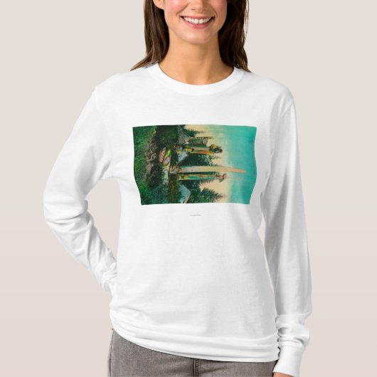 Indische Graven en Totems in de deelstaat Alaska T-shirt (Voorkant)