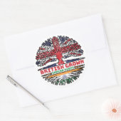 Indische Groot-Brittannië - Groot-Brittannië Ronde Sticker (Envelop)
