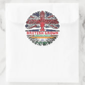 Indische Groot-Brittannië - Groot-Brittannië Ronde Sticker (Tas)