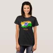 Indische harat Waving Flag T-shirt (Voorkant volledig)