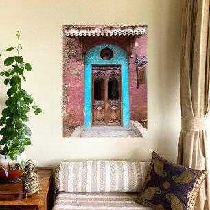 Indische Haveli-deur Poster