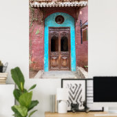 Indische Haveli-deur Poster (Thuiskantoor)