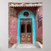 Indische Haveli-deur Poster (Voorkant)