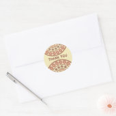 Indische Henna Mehndi Wedding Oval Sticker (Envelop)