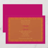 Indische hindoe-moslimweddenschap kaart (Voorkant / Achterkant)