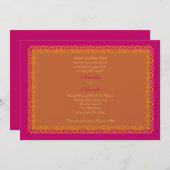 Indische hindoe-moslimweddenschap kaart (Voorkant / Achterkant)