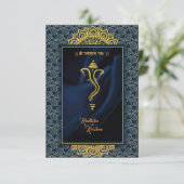 Indische hindu bruiloft Ganesha-uitnodiging Kaart (Staand voorkant)