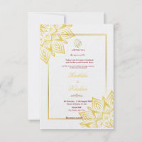 Indische hindu bruiloft Ganesha-uitnodiging