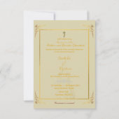 Indische hindu bruiloft Ganesha-uitnodiging Kaart (Achterkant)