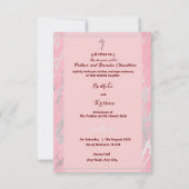 Indische hindu bruiloft Ganesha-uitnodiging Kaart (Achterkant)