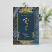 Indische hindu bruiloft Ganesha-uitnodiging Kaart (Staand voorkant)