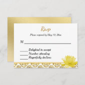 Indische hindu Wedding Invitation RSVP (Voorkant / Achterkant)