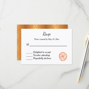 Indische hindu Wedding Invitation RSVP