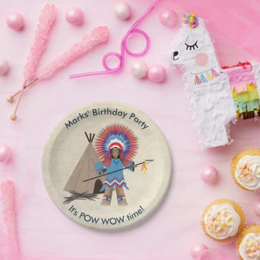 Indische hoofdkrant van Birthday Bord (Feest)