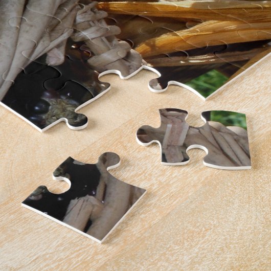 Indische hoorn in het wicker Basket herfst Legpuzzel (Zijkant)