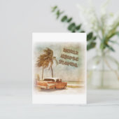 Indische hores strand scene Briefkaart (Staand voorkant)