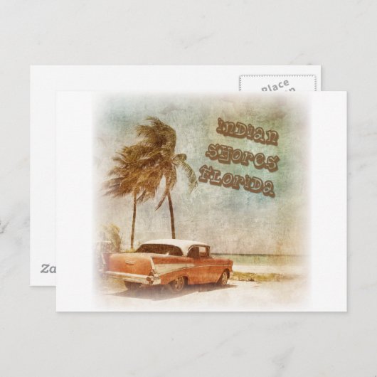 Indische hores strand scene Briefkaart (Voorkant / Achterkant)