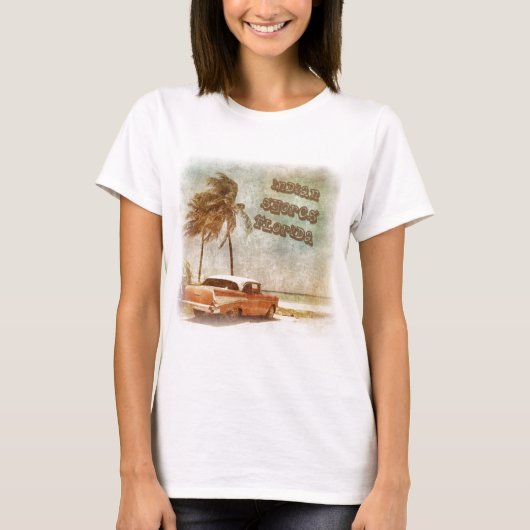  Indische hores strand scene T-shirt (Voorkant)