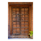 Indische houten deur perfect poster (Voorkant)