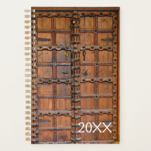 Indische houten deur planner