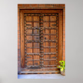 Indische houten deur poster (Voorkant)