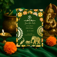 Indische huwelijksdatum besparen gouden Indiase mo