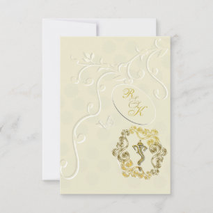 Indische huwelijkshindu Ganesha-uitnodiging Kaart