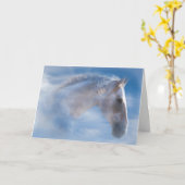 Indische Indiaanse Pony Happy Birthday Kaart (Gele Bloem)