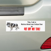 Indische Indische Indische Dog-Bumpersticker Bumpersticker (Op auto)
