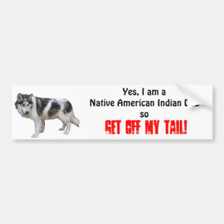 Indische Indische Indische Dog-Bumpersticker Bumpersticker