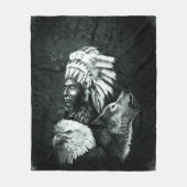 Indische Indische Indische hoofdhoofden 02 Fleece Deken (Voorkant)