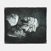 Indische Indische Indische hoofdhoofden 02 Fleece Deken (Voorkant (Horizontaal))