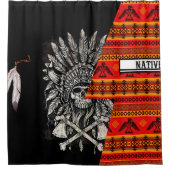 Indische Indische Indische hoofdhoofden 03 Douchegordijn (Voorkant)