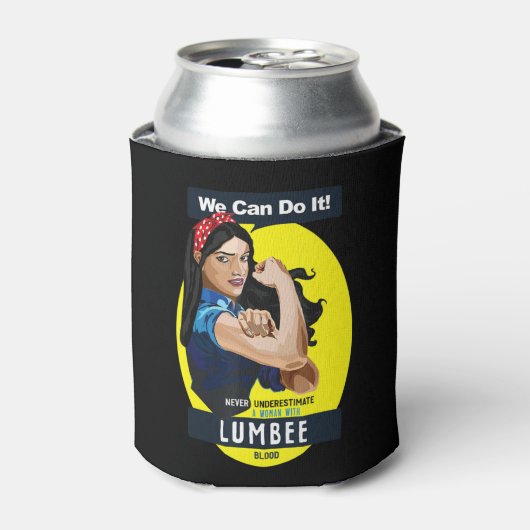 Indische Indische Indische Indische vrouw Lumbee i Blikjeskoeler (Blikje Voorkant)