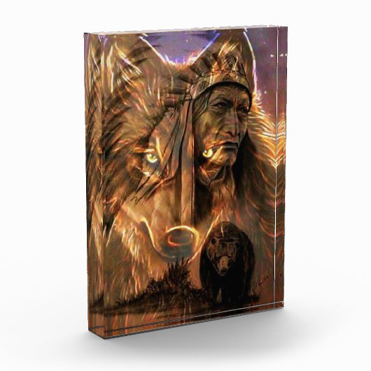 Indische Indische Indische Wolf en Beer Fotoblokken (Links)