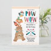 Indische inheemse Amerikaanse pow wauw Birthday Kaart (Staand voorkant)