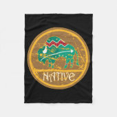 Indische inheemse buffel fleece deken (Voorkant)