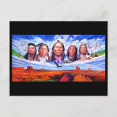 Indische inheemse Chiefs illustratie Briefkaart (Voorkant)