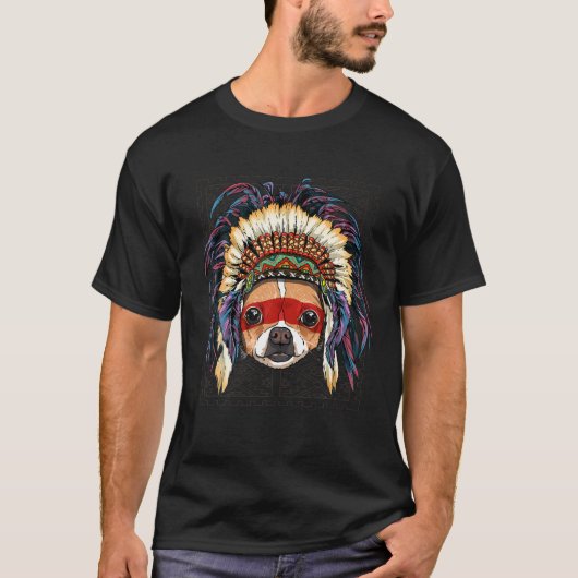 Indische inheemse Indische Chihuahua Native Americ T-shirt (Voorkant)