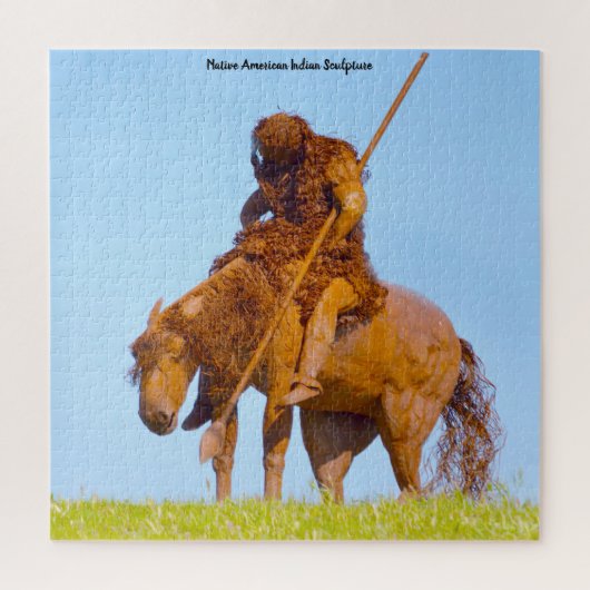 Indische inheemse sculptuur legpuzzel (Verticaal)