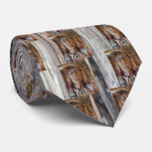 Indische inheemse sculptuur met vossenveren stropdas (Opgerold)