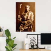 Indische inheemse Vintage Poster (Thuiskantoor)