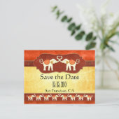 Indische ivoren olifanten opslaan het Briefkaart D (Staand voorkant)