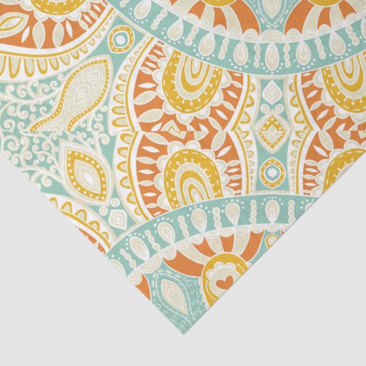 Indische Kaleidoscoop Art Tissuepapier (Detail)