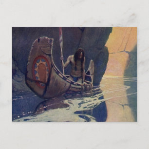 Indische Kano Paddling Sun Classic Briefkaart