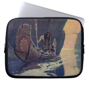  Indische Kano Paddling Sun Classic Laptop Sleeve