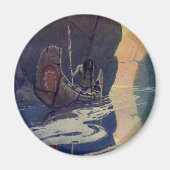  Indische Kano Paddling Sun Classic Magneet (Voorkant)