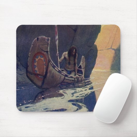  Indische Kano Paddling Sun Classic Muismat (Met muis)