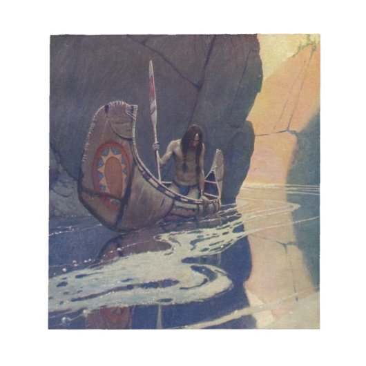  Indische Kano Paddling Sun Classic Notitieblok (Voorkant)